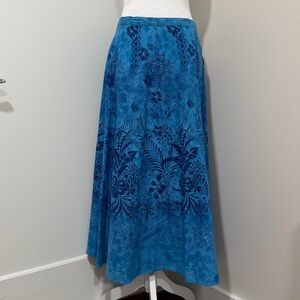 Coldwater Creek Blue A-Line Skirt